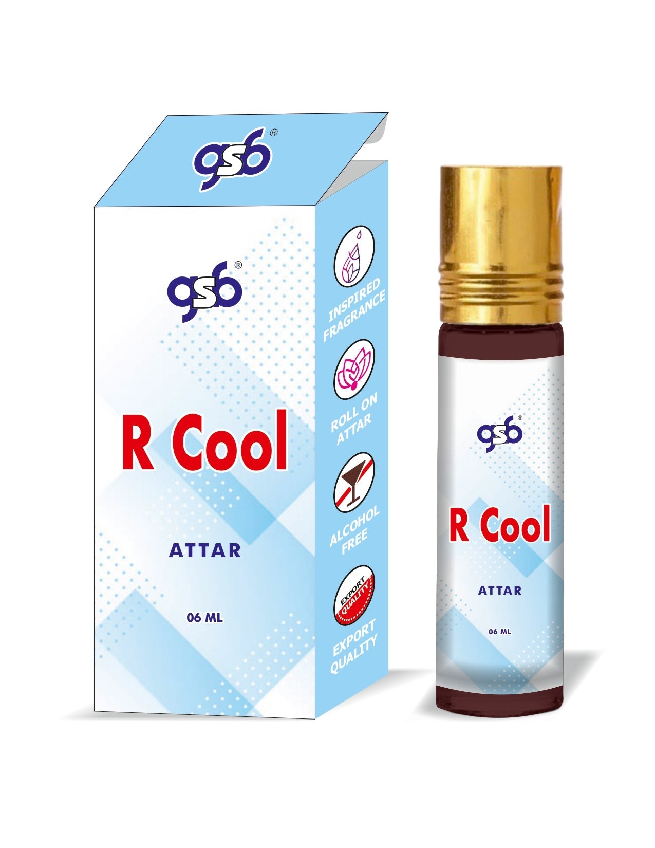 GSB Cool Attar Inspired From Rlaph Luaren Cool | Clone Fragrance | Perfume Roll On | Alcohol Free | Long Lasting | Unisex