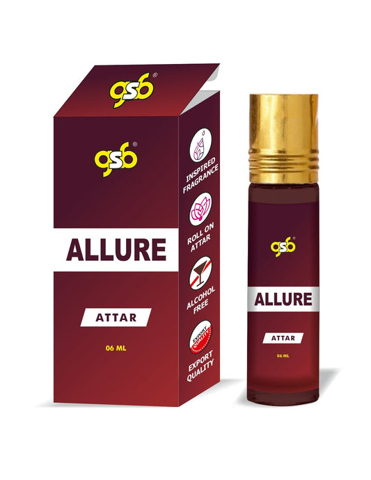 GSB Allure Attar Inspired From Chneal Allure | Clone Fragrance | Perfume Roll On | Alcohol Free | Long Lasting | Unisex