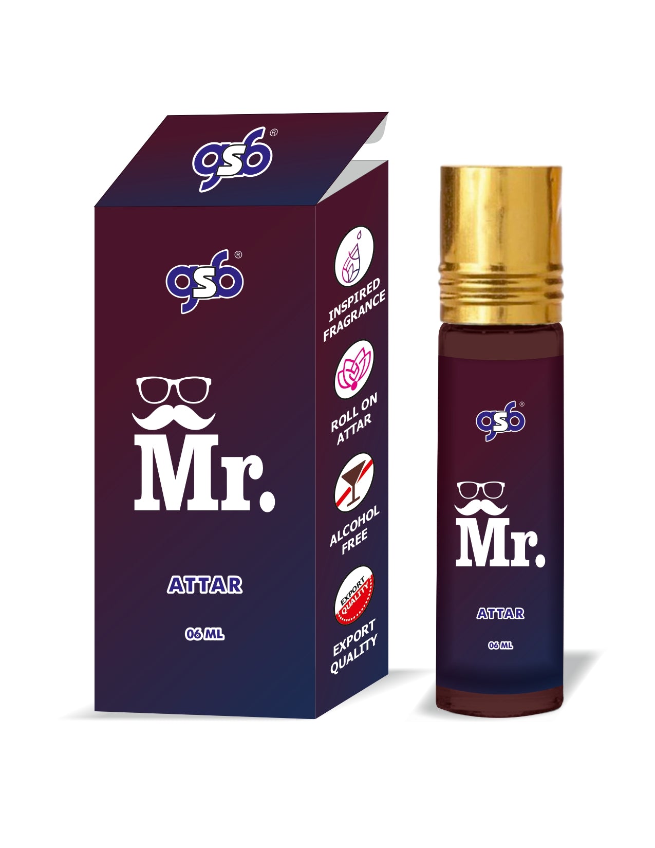 GSB Mr Attar Inspired From Mr Broberry | Clone Fragrance | Perfume Roll On | Alcohol Free | Long Lasting | Unisex