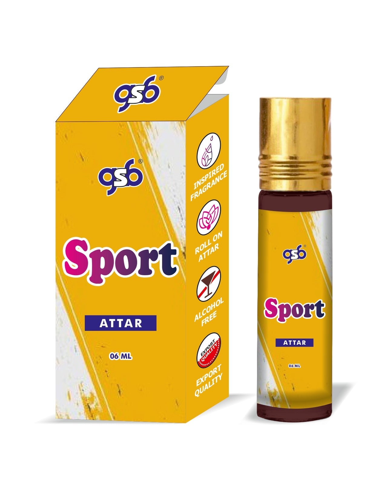 GSB Sport Attar Inspired From Doir Sport | Clone Fragrance | Perfume Roll On | Alcohol Free | Long Lasting | Unisex