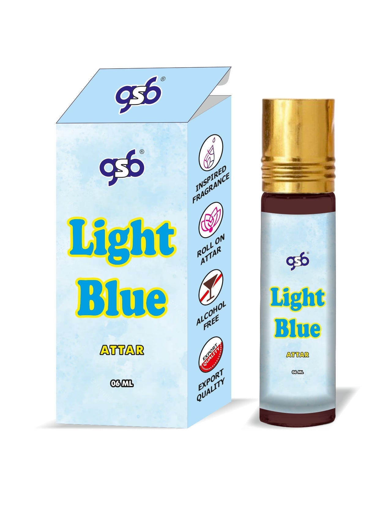 GSB Light Blue Attar Inspired From Light Blue Dloce Gbbana | Clone Fragrance | Perfume Roll On | Alcohol Free | Long Lasting | Unisex