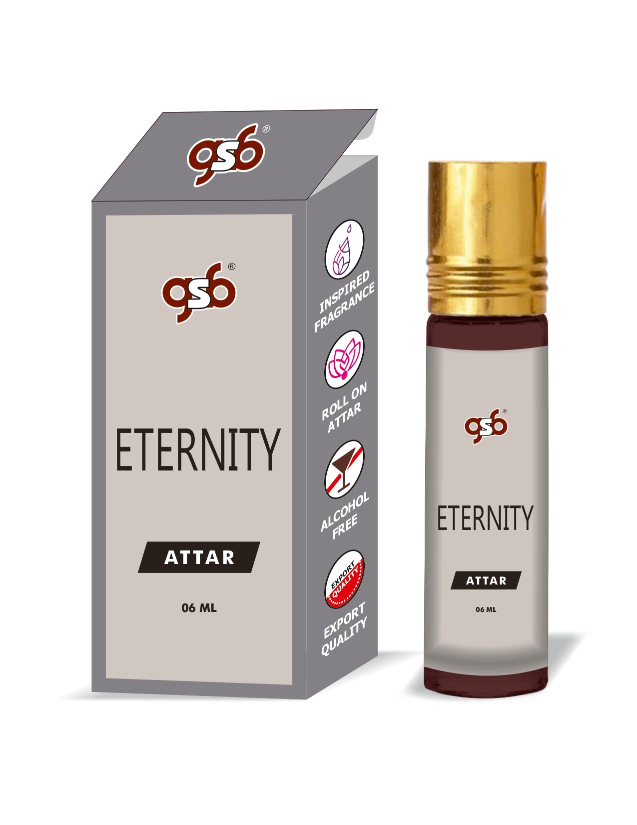 GSB Eternity Attar Inspired From Kalvin Clein Eternity | Clone Fragrance | Perfume Roll On | Alcohol Free | Long Lasting | Unisex