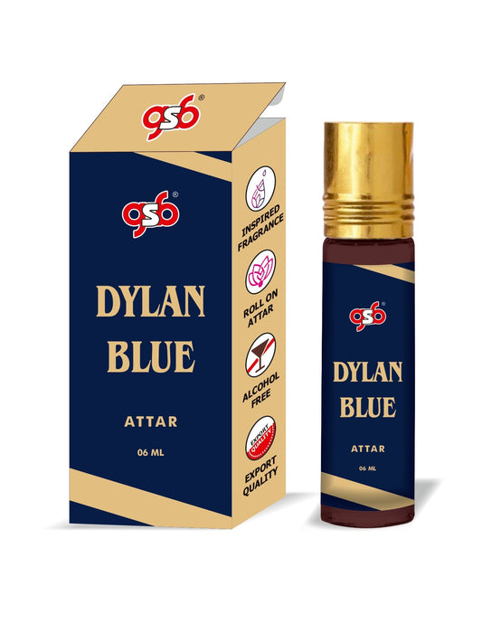 GSB Dylan Blue Attar Inspired From Vresace Dylan Blue | Clone Fragrance | Perfume Roll On | Alcohol Free | Long Lasting | Unisex