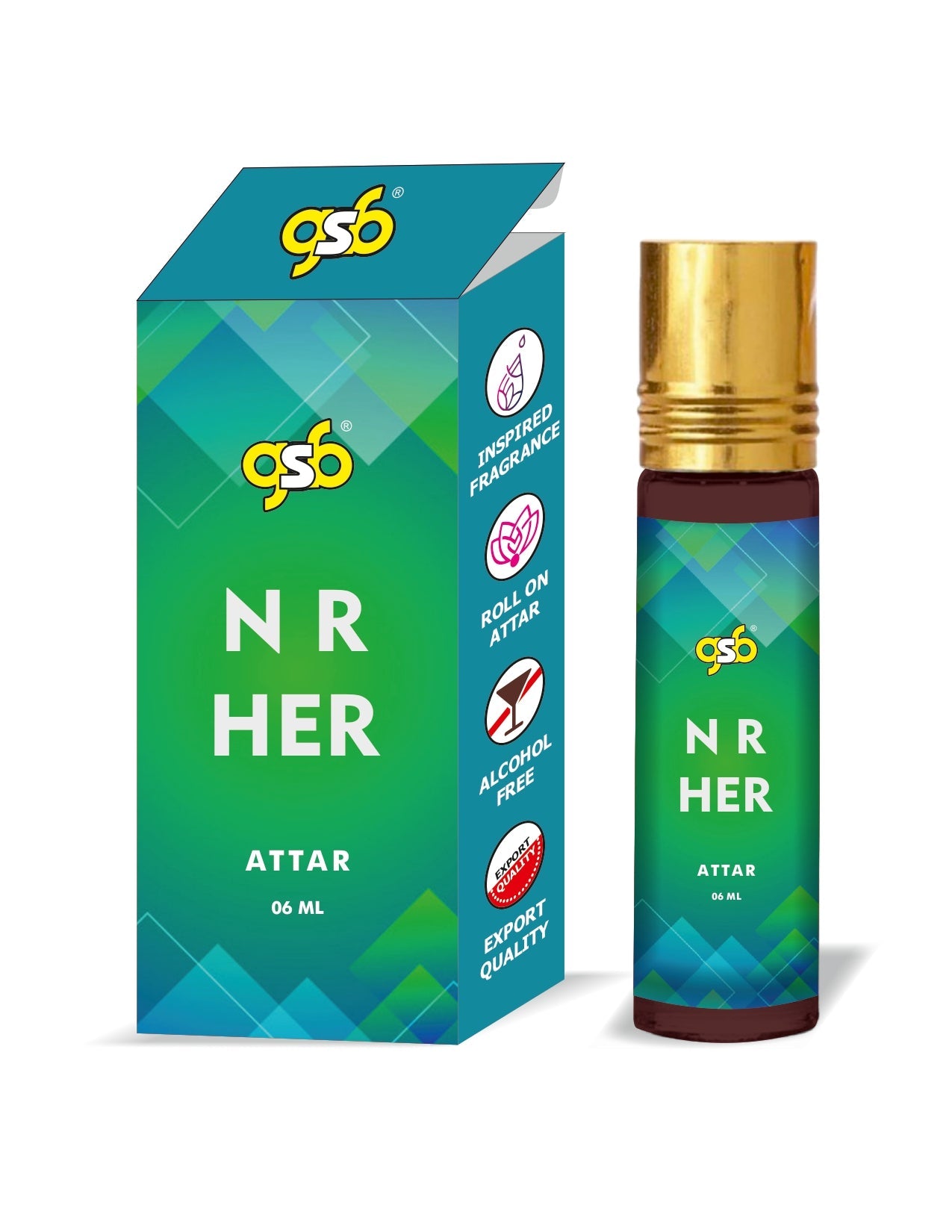 GSB NR Her Attar Inspired From Nraciso Rdoriguez Her | Clone Fragrance | Perfume Roll On | Alcohol Free | Long Lasting | Unisex