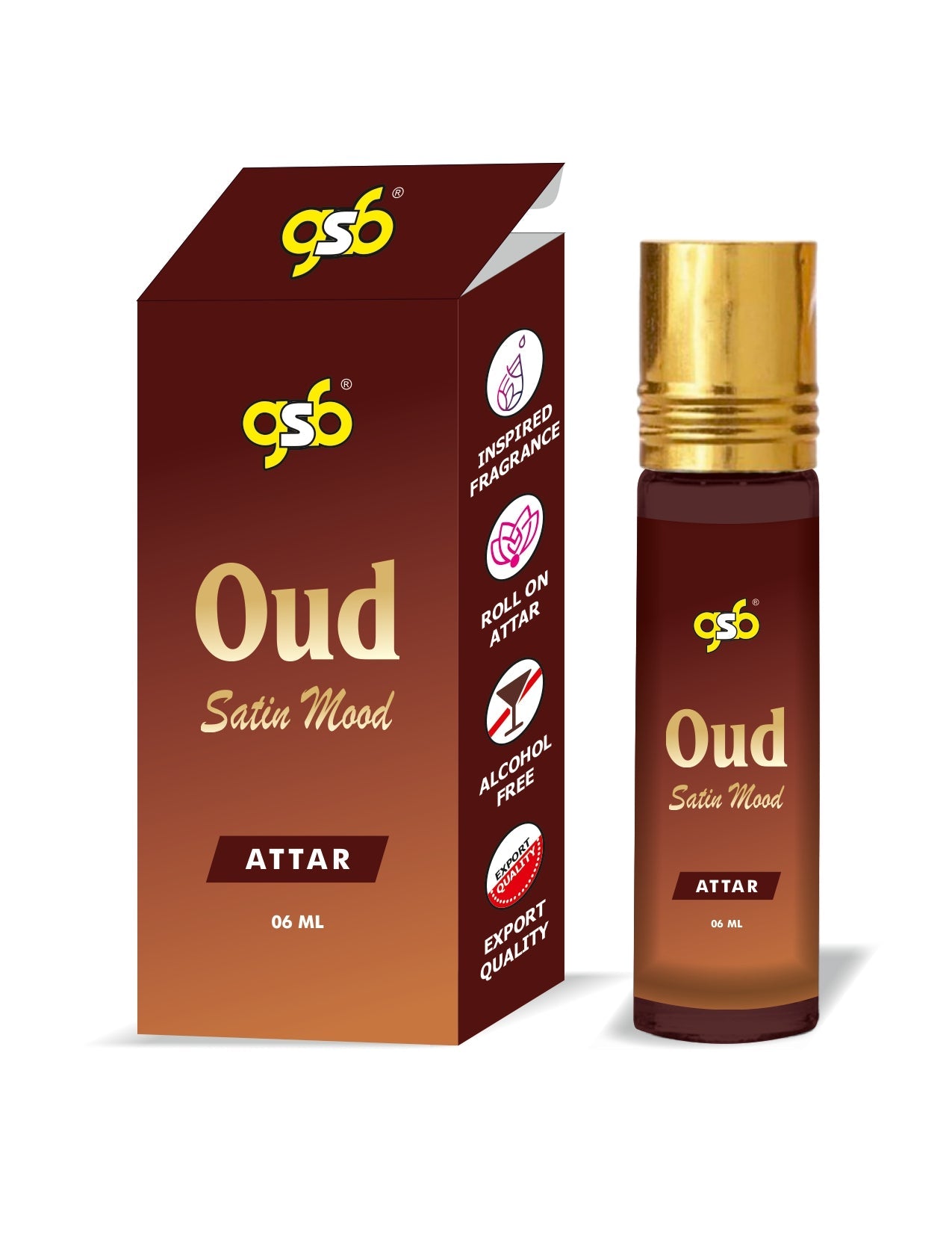 GSB Satin Oud Attar Inspired From Oud Satin Mood MFK | Clone Fragrance | Perfume Roll On | Alcohol Free | Long Lasting | Unisex