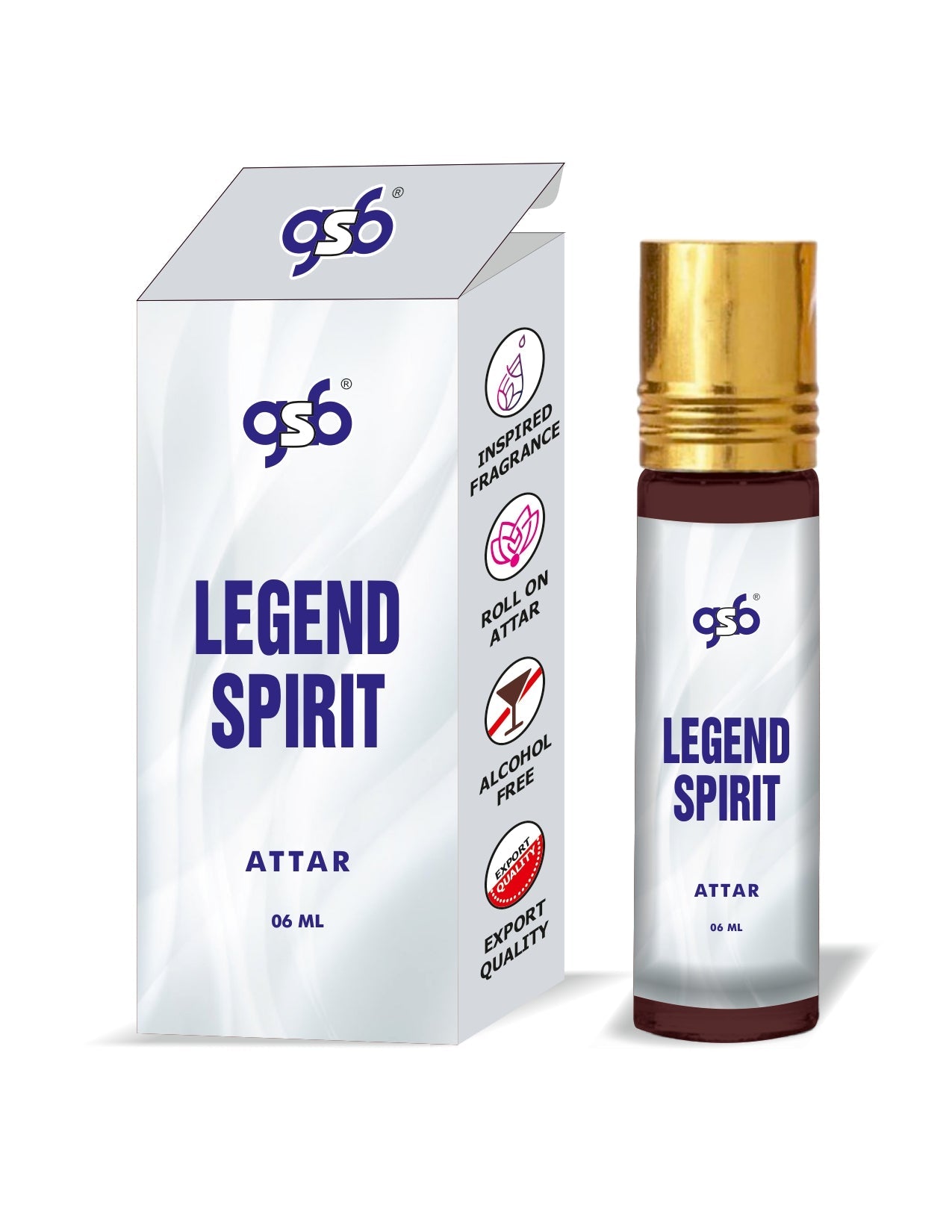 GSB Legend Spirit Attar Inspired From Mnot Blanc Legend Spirit | Clone Fragrance | Perfume Roll On | Alcohol Free | Long Lasting | Unisex