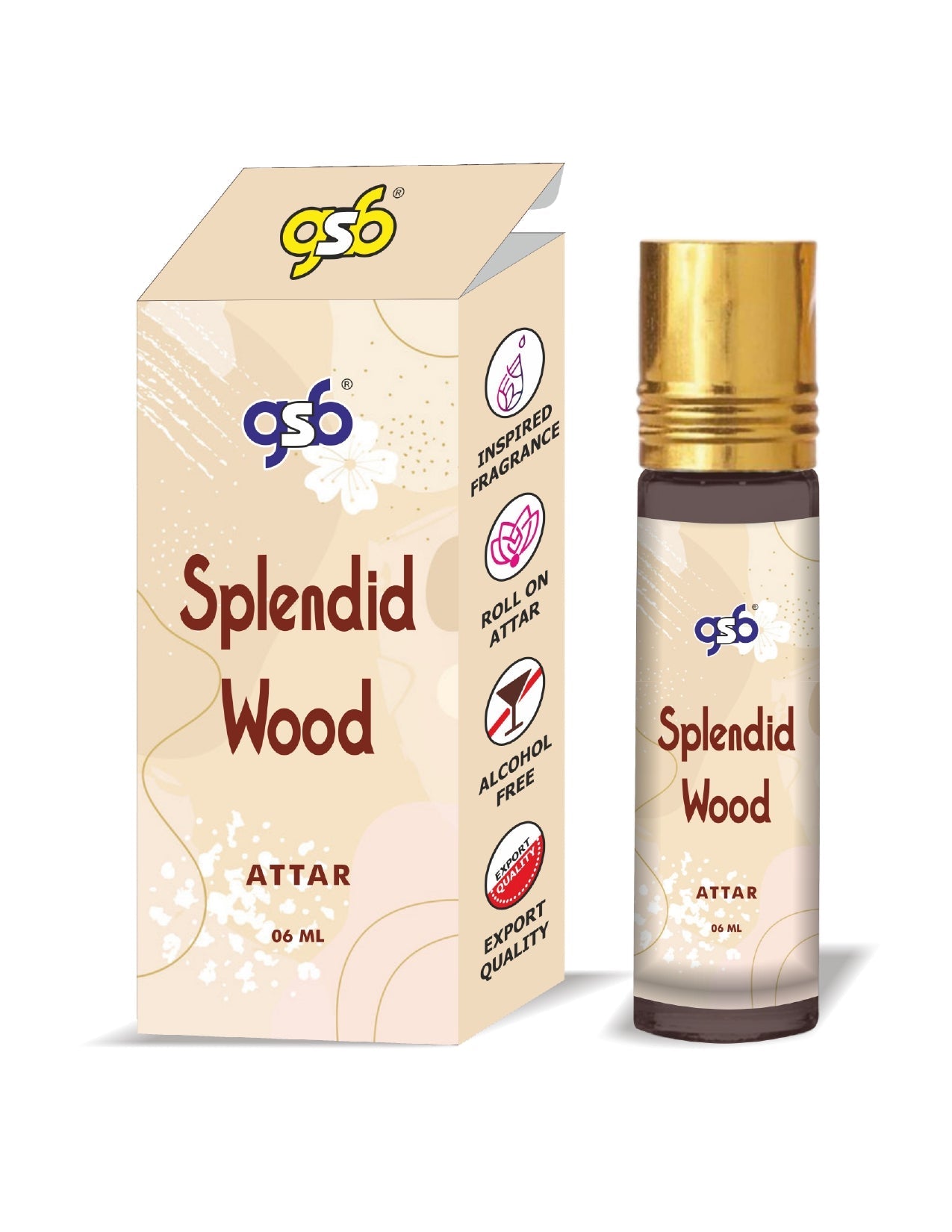 GSB Splendid Wood Attar Inspired From Splendid Wood Ysl | Clone Fragrance | Perfume Roll On | Alcohol Free | Long Lasting | Unisex