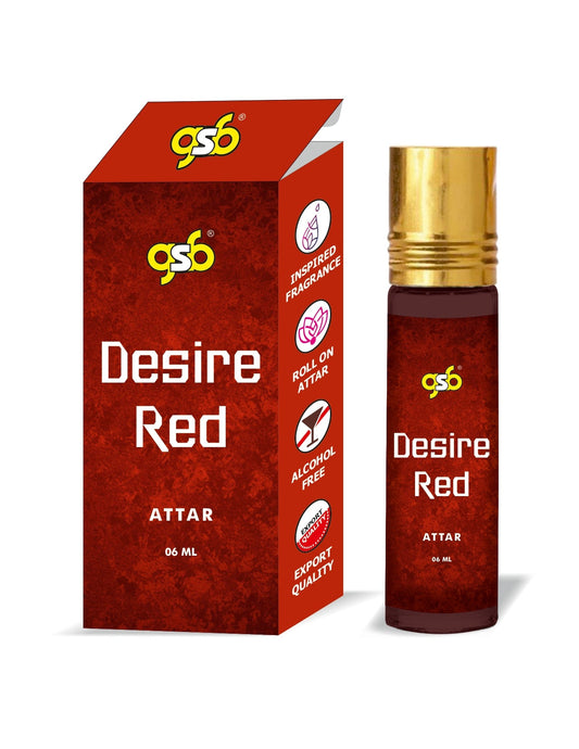 GSB Desire Red Attar Inspired From Donhill Desire Red | Clone Fragrance | Perfume Roll On | Alcohol Free | Long Lasting | Unisex