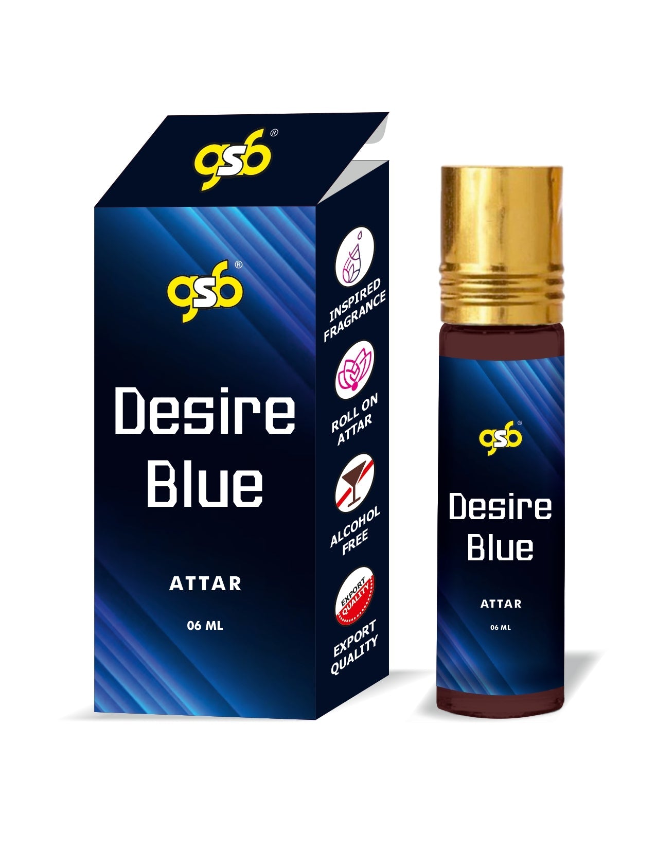 GSB Desire Blue Attar Inspired From Donhill Desire Blue | Clone Fragrance | Perfume Roll On | Alcohol Free | Long Lasting | Unisex