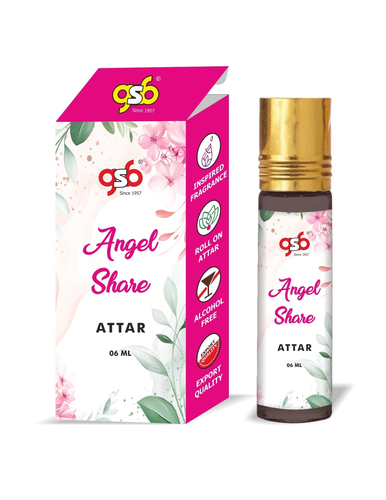 GSB Angel Share Attar Inspired From Kilion Angel Share | Clone Fragrance | Perfume Roll On | Alcohol Free | Long Lasting | Unisex