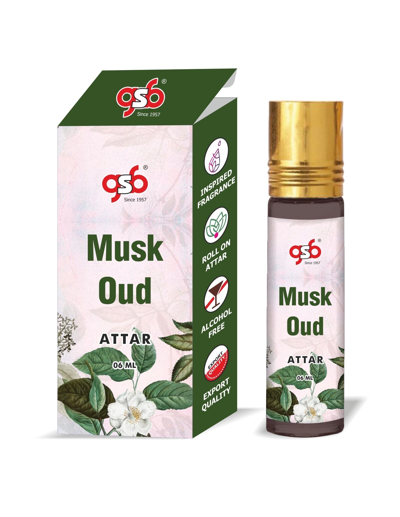 Gsb Musk Oudh Attar Inspired From Kilion Musk Oudh | Clone Fragrance | Perfume Roll On | Alcohol Free | Long Lasting | Unisex