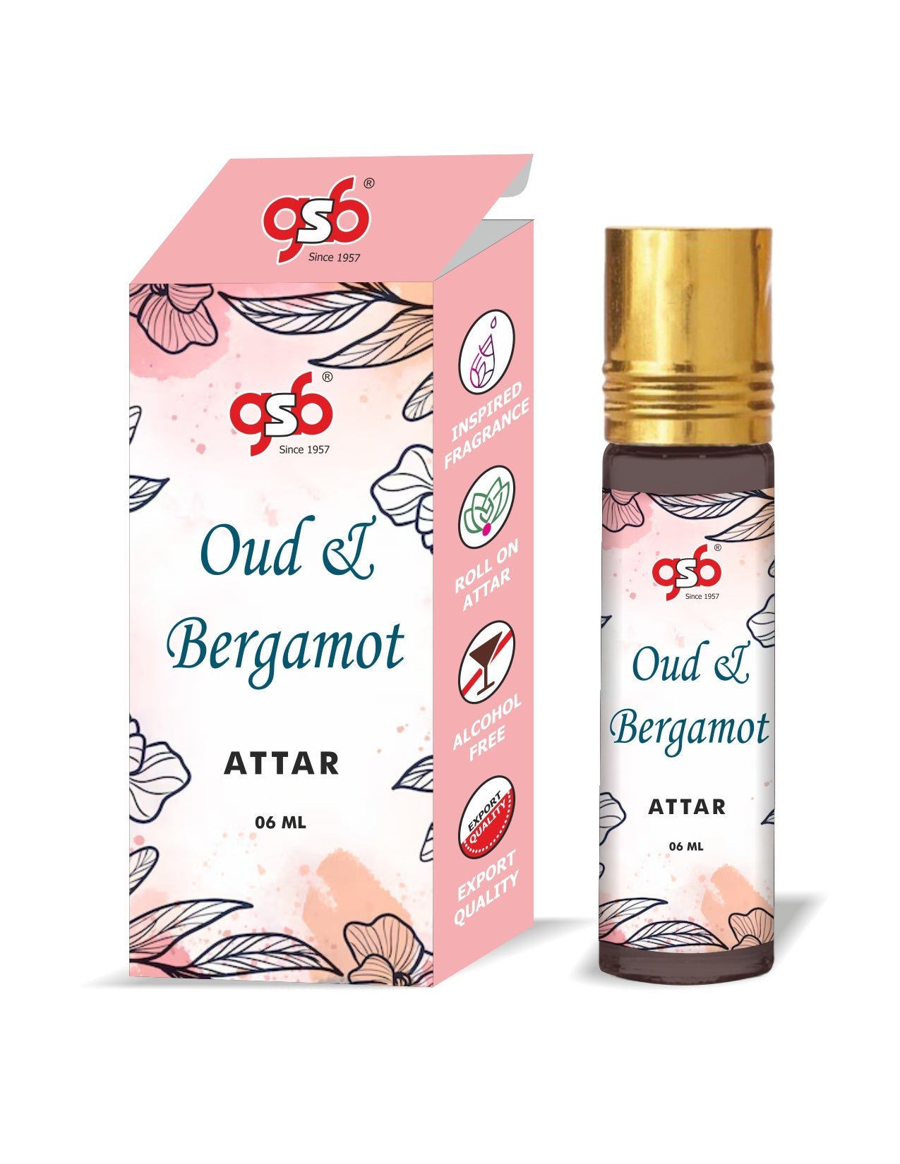 GSB Oud and Bergamont Attar Inspired From Ja Milan Oud and Bergamont | Clone Fragrance | Perfume Roll On | Alcohol Free | Long Lasting | Unisex