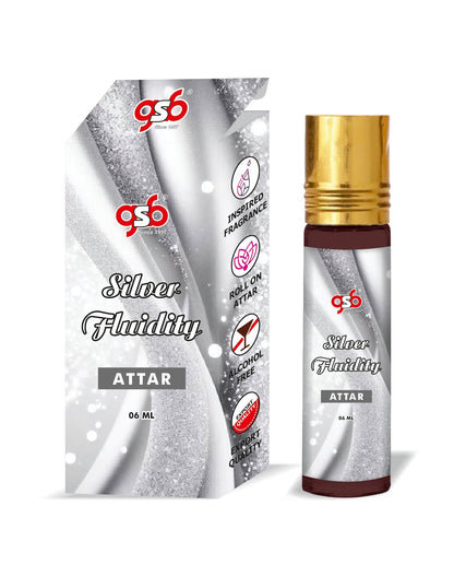 GSB Silver Fluidity Attar Inspired From MFK Silver Fluidity | Clone Fragrance | Perfume Roll On | Alcohol Free | Long Lasting | Unisex