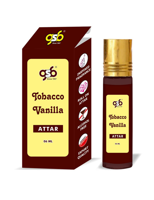 GSB Tobacco Vanilla Attar Inspired From Fom Tord Tobacco Vanilla | Clone Fragrance | Perfume Roll On | Alcohol Free | Long Lasting | Unisex