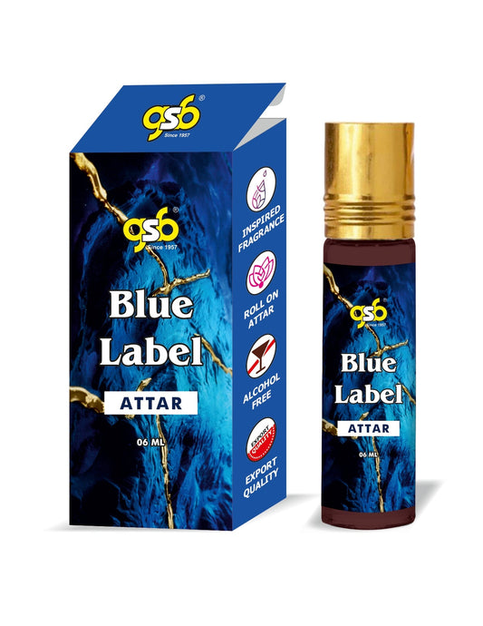 GSB Blue Label Attar Inspired From Vigenchy Blue Label | Clone Fragrance | Perfume Roll On | Alcohol Free | Long Lasting | Unisex