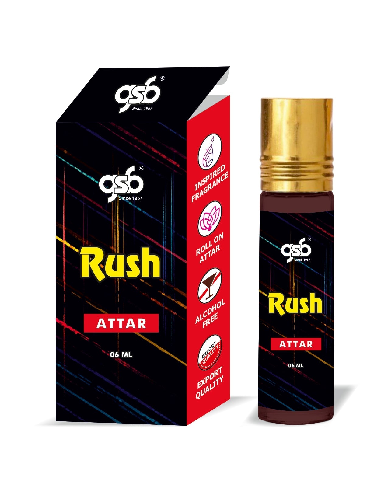 GSB Rush Attar Inspired From Gcci Rush | Clone Fragrance | Perfume Roll On | Alcohol Free | Long Lasting | Unisex