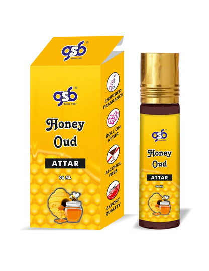 GSB Honey Oud Attar Inspired From Montail Honey Oud | Clone Fragrance | Perfume Roll On | Alcohol Free | Long Lasting | Unisex