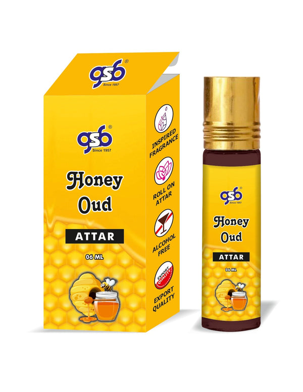 GSB Honey Oud Attar Inspired From Montail Honey Oud | Clone Fragrance | Perfume Roll On | Alcohol Free | Long Lasting | Unisex