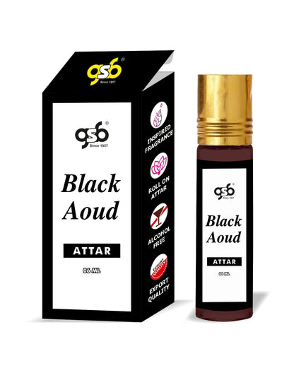 GSB Black Aoud Attar Inspired From Montail Black Oudh | Clone Fragrance | Perfume Roll On | Alcohol Free | Long Lasting | Unisex