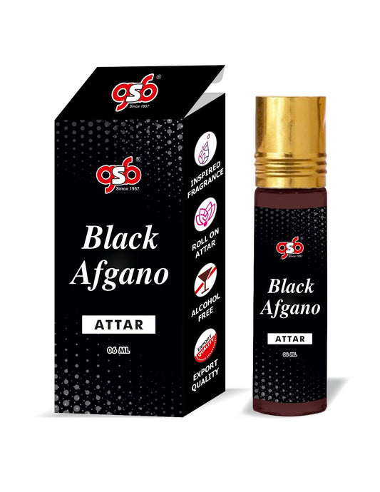 GSB Black Afgano Attar Inspired From Nasamotti Black Afgano | Clone Fragrance | Perfume Roll On | Alcohol Free | Long Lasting | Unisex