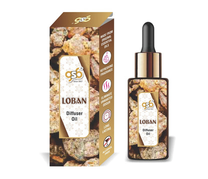 GSB Loban Diffuser Oil | Used In Reed Diffuser, Candle Burner, Electric Diffuser, Humidifiers and Air Revitalizer | Aromatherapy Oil