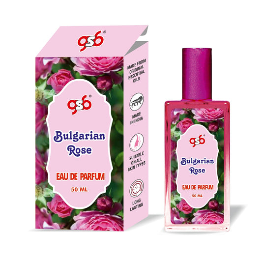 GSB Bulgarian Rose Eau De Parfum | EDP Spray For Men & Women | Luxury Perfume | Long Lasting | Suitable On All Occasions | 50 ML