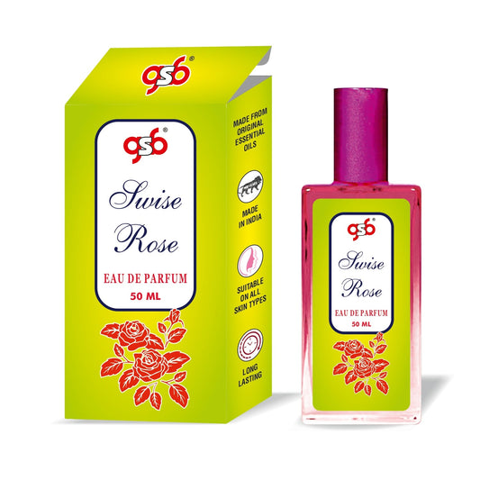 GSB Swise Rose Eau De Parfum | EDP Spray For Men & Women | Luxury Perfume | Long Lasting | Suitable On All Occasions | 50 ML