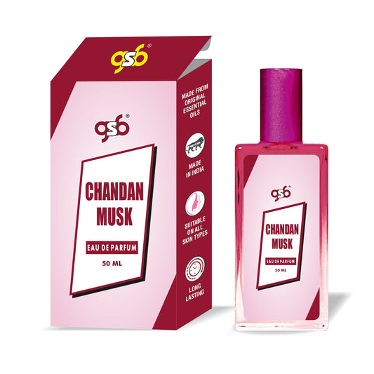 GSB Chandan Musk Eau De Parfum | EDP Spray For Men & Women | Luxury Perfume | Long Lasting | Suitable On All Occasions | 50 ML