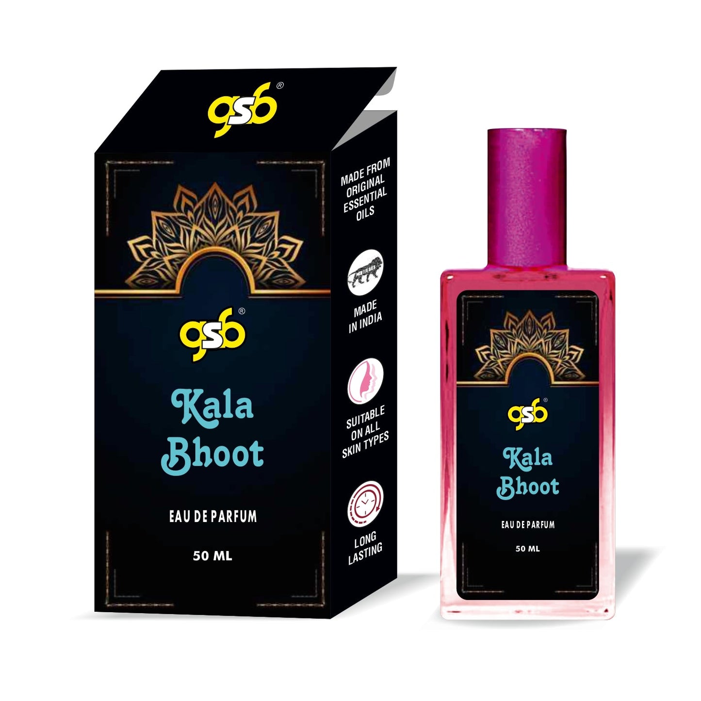 GSB Kala Bhoot Eau De Parfum | EDP Spray For Men & Women | Luxury Perfume | Long Lasting | Suitable On All Occasions | 50 ML