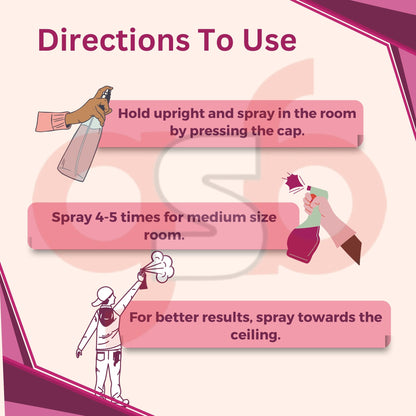 GSB Khus Air Freshener For Fragrance at Home and Office | For Relieve Stress, Anxiety & Depression | Natural Room Spray | Long-lasting fragrance