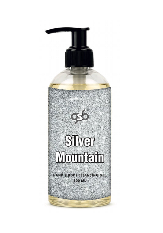 GSB Silver Mountain Hand And Body Cleansing Gel Inspired From Greed Silver Mountain | Luxury Body Wash & Shower Gel With Long Lasting Aroma | No Parabens & Silicones | 300 ml