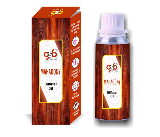 GSB Mahagony Diffuser Oil | Used In Reed Diffuser, Candle Burner, Electric Diffuser, Humidifiers and Air Revitalizer | Aromatherapy Oil