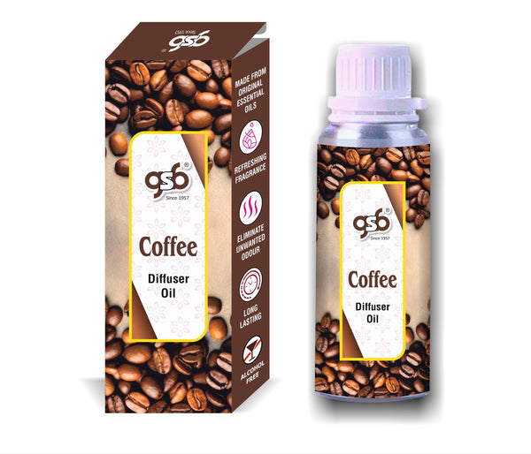 GSB Coffee Diffuser Oil | Used In Reed Diffuser, Candle Burner, Electric Diffuser, Humidifiers and Air Revitalizer | Aromatherapy Oil