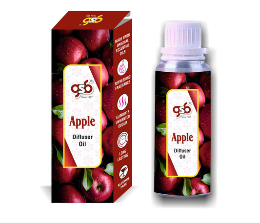 GSB Apple Diffuser Oil | Used In Reed Diffuser, Candle Burner, Electric Diffuser, Humidifiers and Air Revitalizer | Aromatherapy Oil