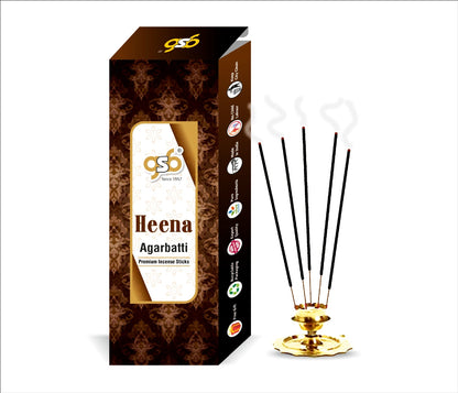 GSB Heena Premium Incense Sticks | Agarbatti | Made with Natural Essential Oil