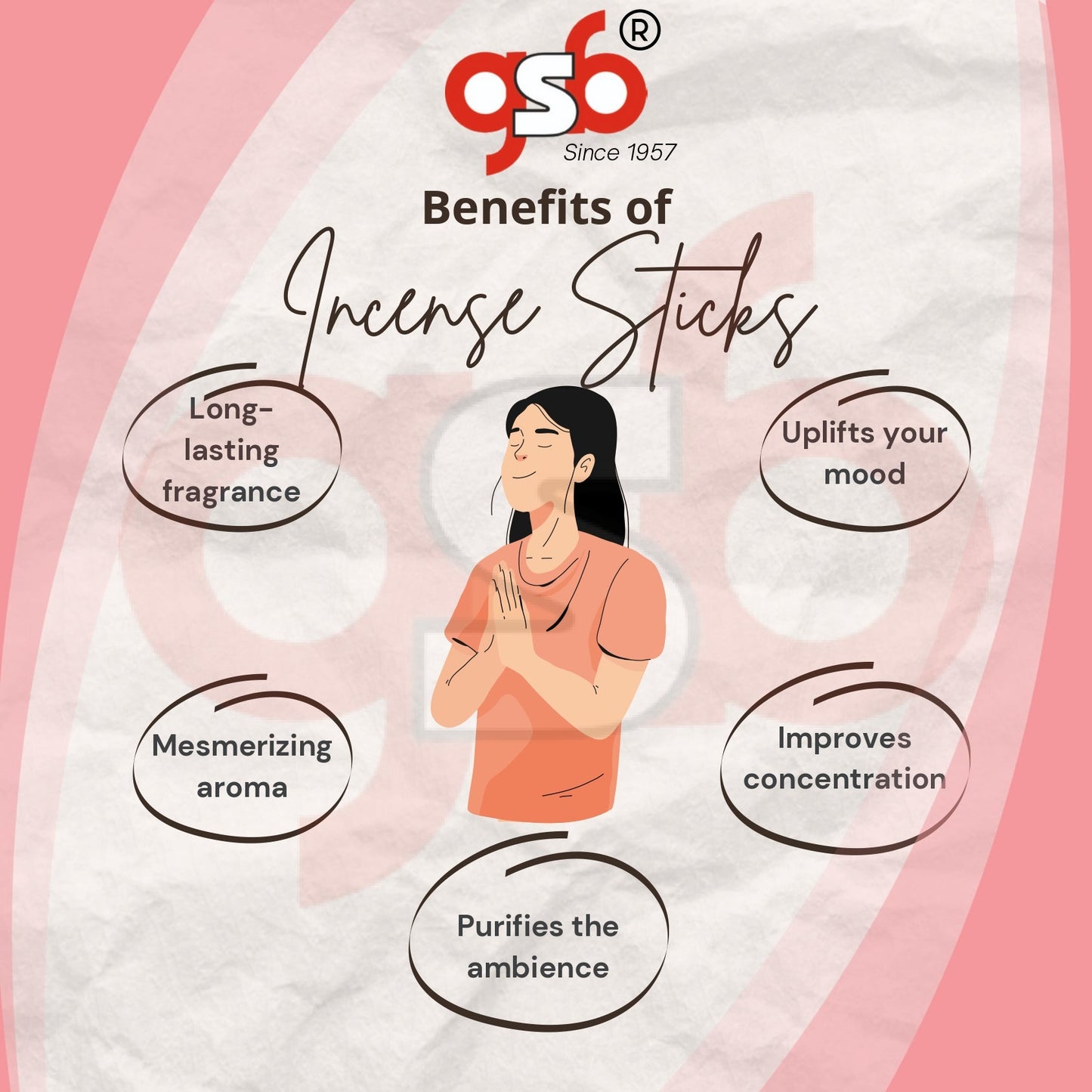 GSB Mogra Premium Incense Sticks | Agarbatti | Made with Natural Essential Oil