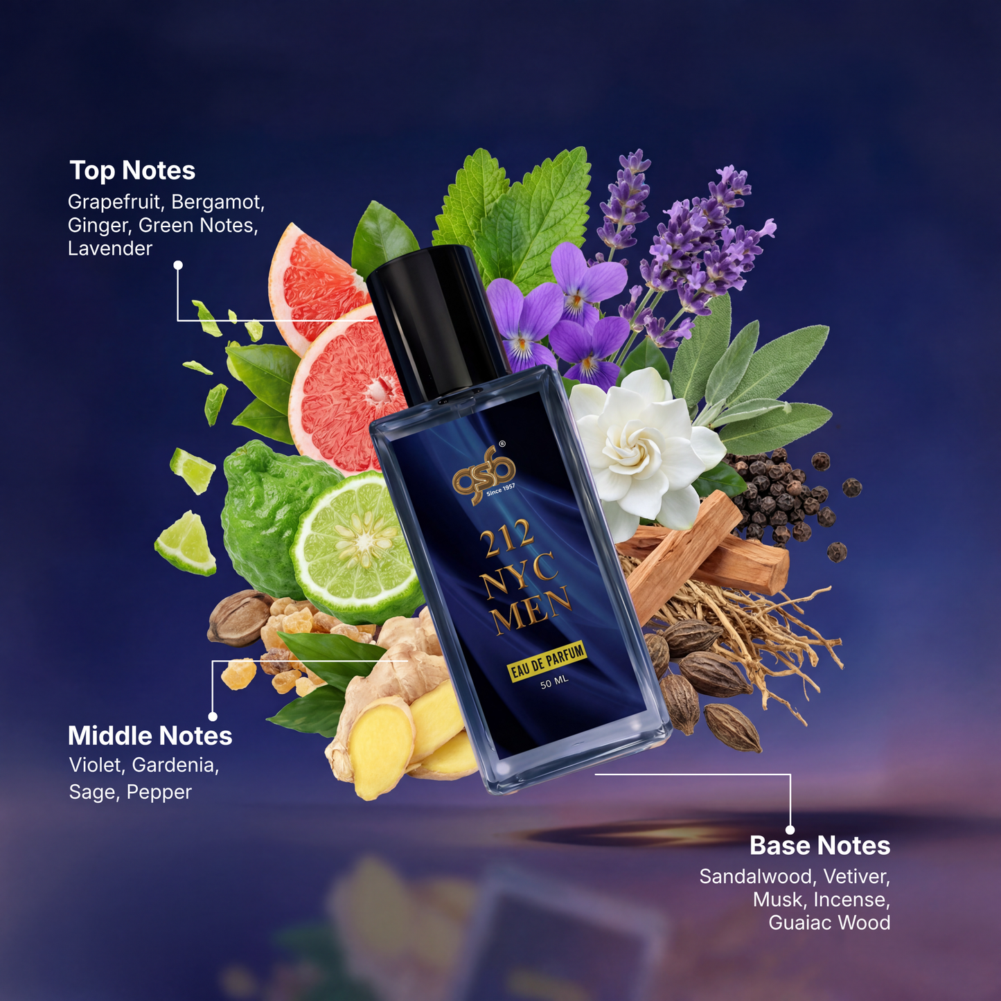 GSB 212 NYC Eau De Parfum Inspired From Craolina Hrrera 212 NYC - 2