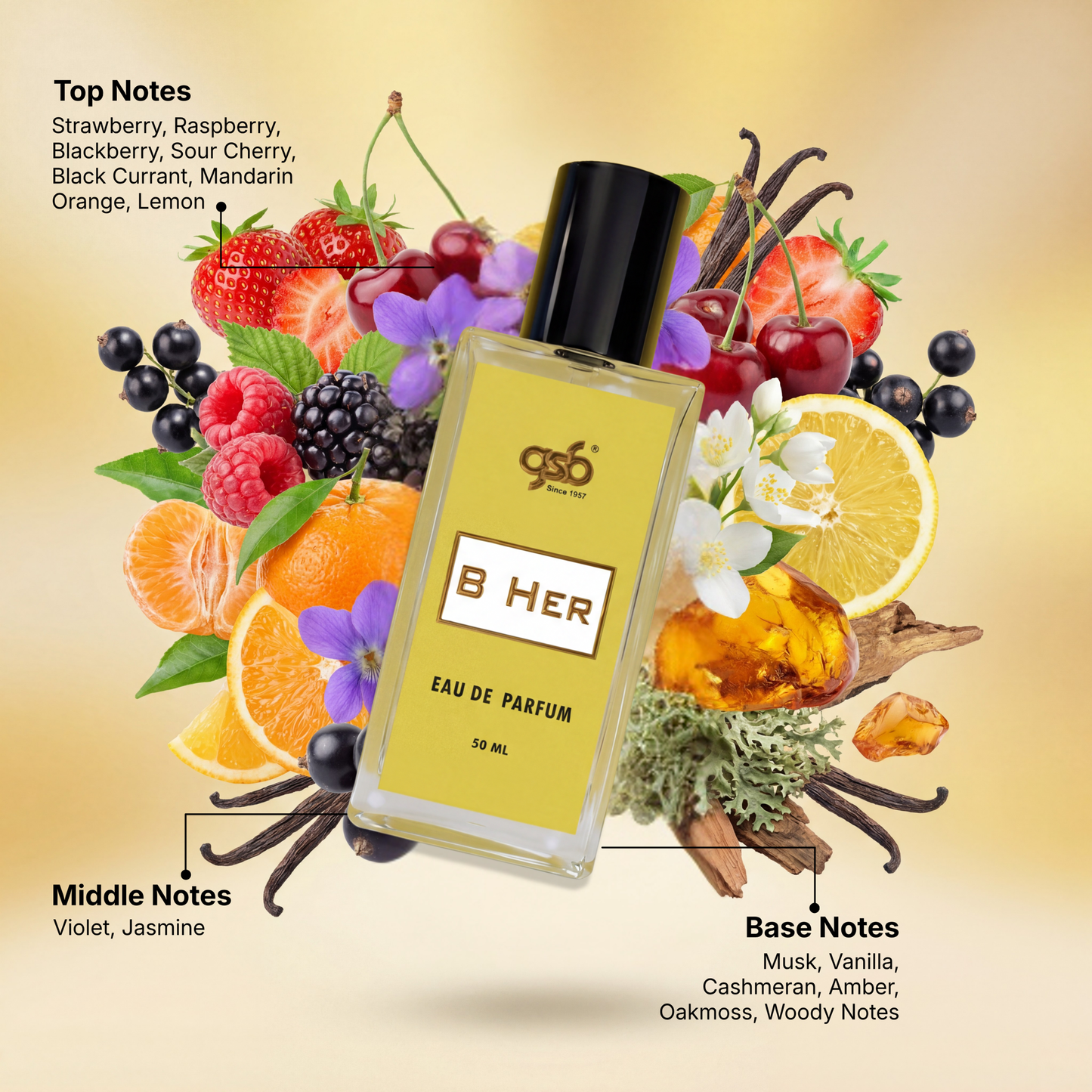 GSB B Her Eau De Parfum Inspired From Broberry Her - 2
