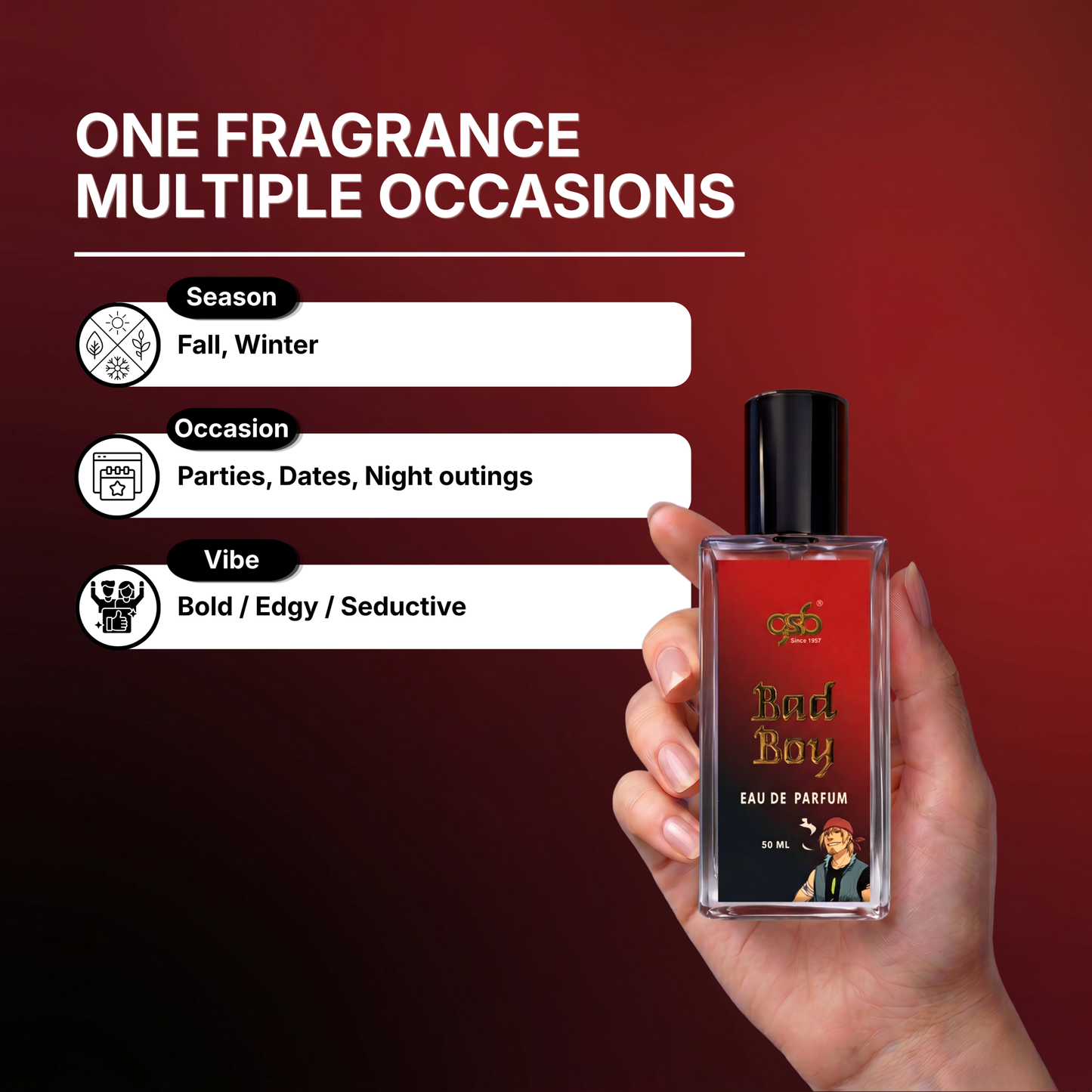 GSB Badboy Eau De Parfum Inspired From Craolina Hraerra Badboy - 4