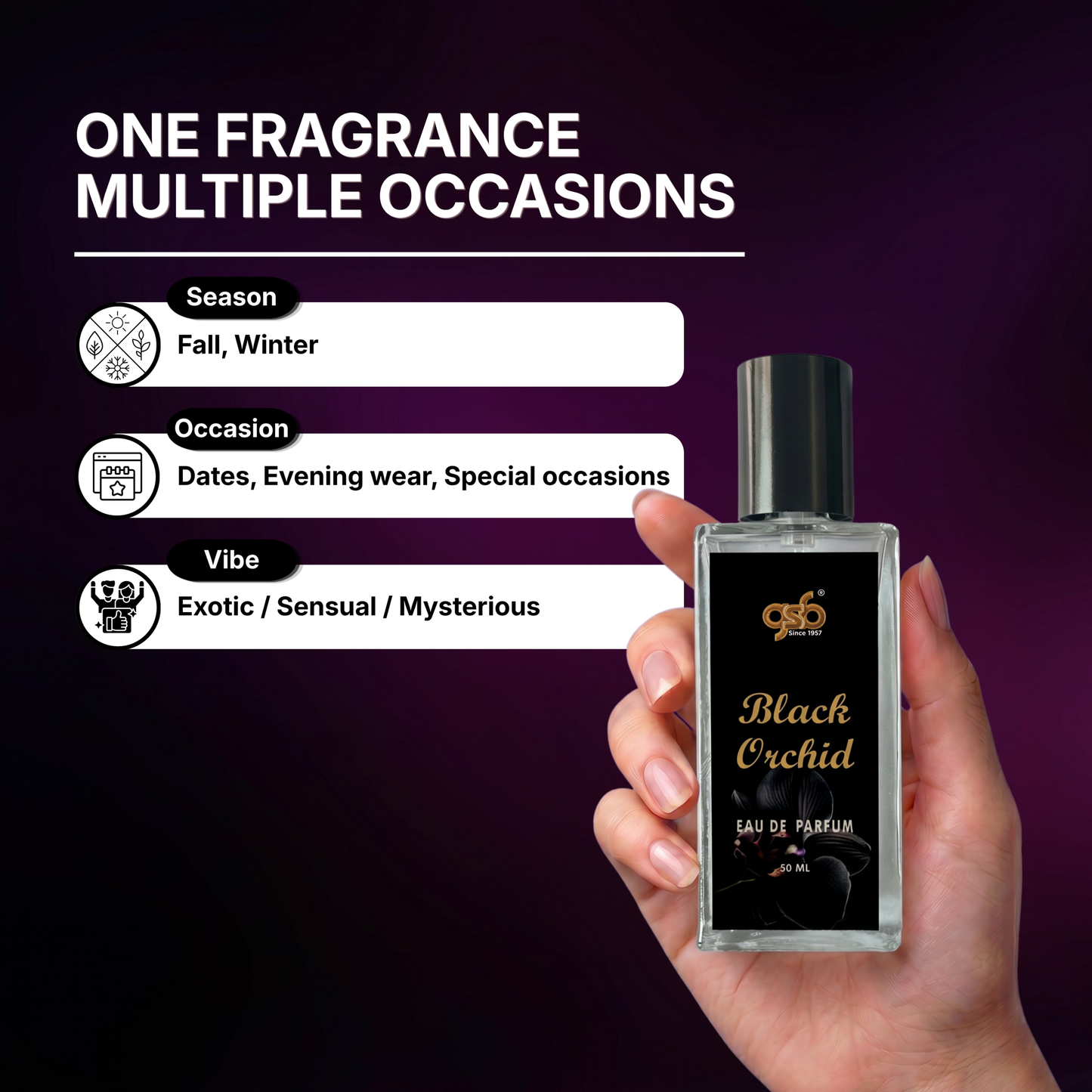 GSB Black Orchid Eau De Parfum Inspired From Black Orchid Fom Tord - 4