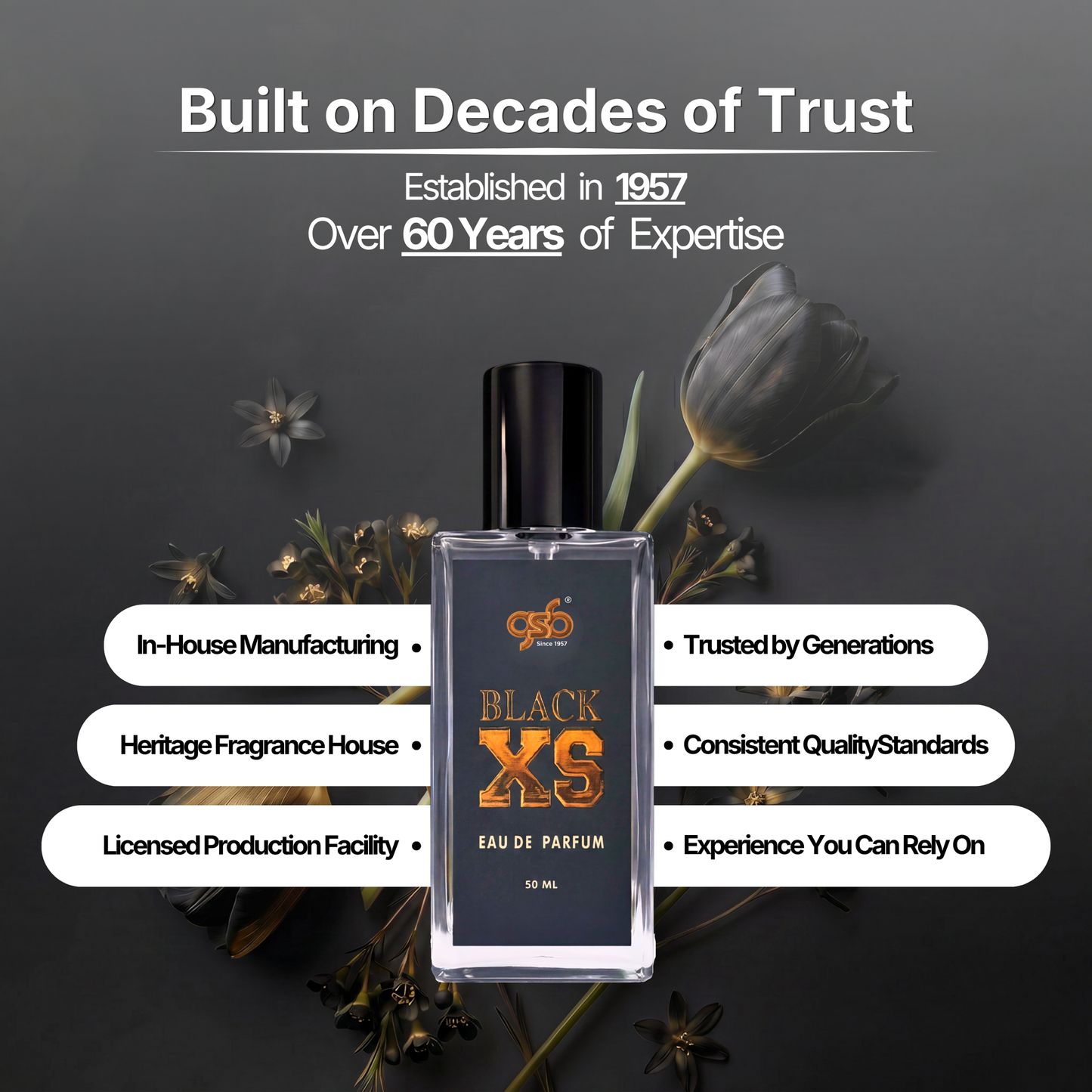 GSB Black XS Eau De Parfum Inspired From Black Xs Pcao Rbbane - 5