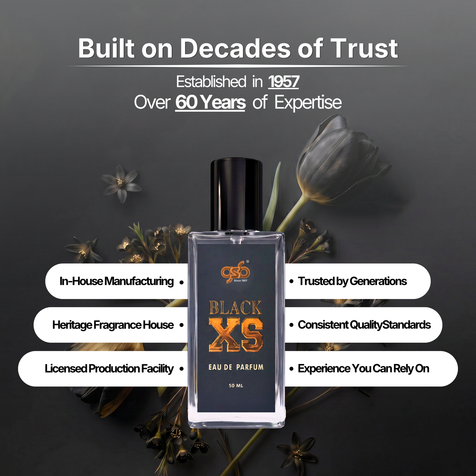 GSB Black XS Eau De Parfum Inspired From Black Xs Pcao Rbbane - 5