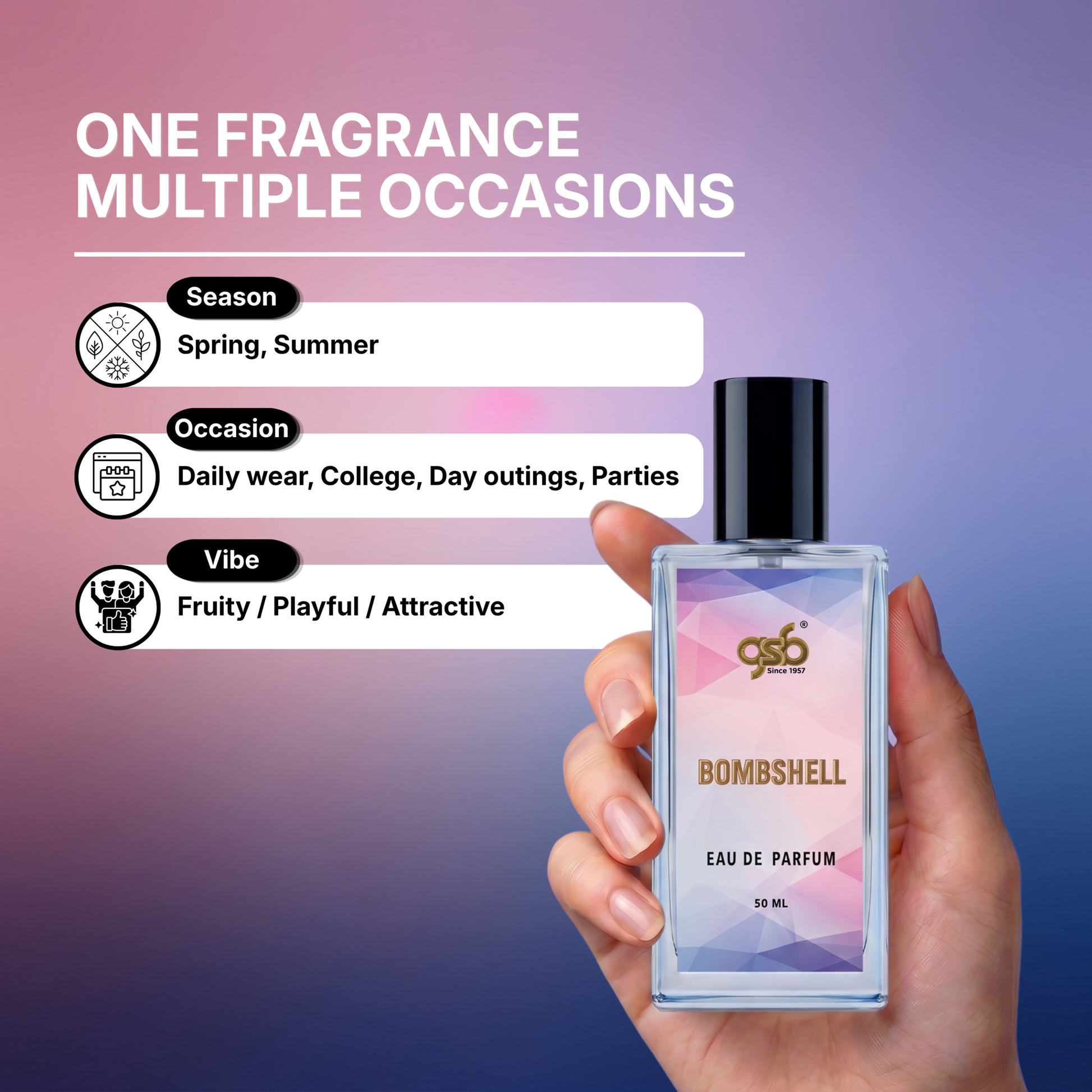 GSB Bombshell Eau De Parfum Inspired From Vitorcia Secret Bombshell - 4