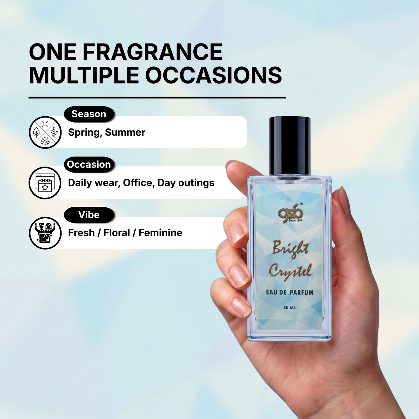 GSB Bright Crystal Eau De Parfum Inspired From Bright Crystal Vresace - 4