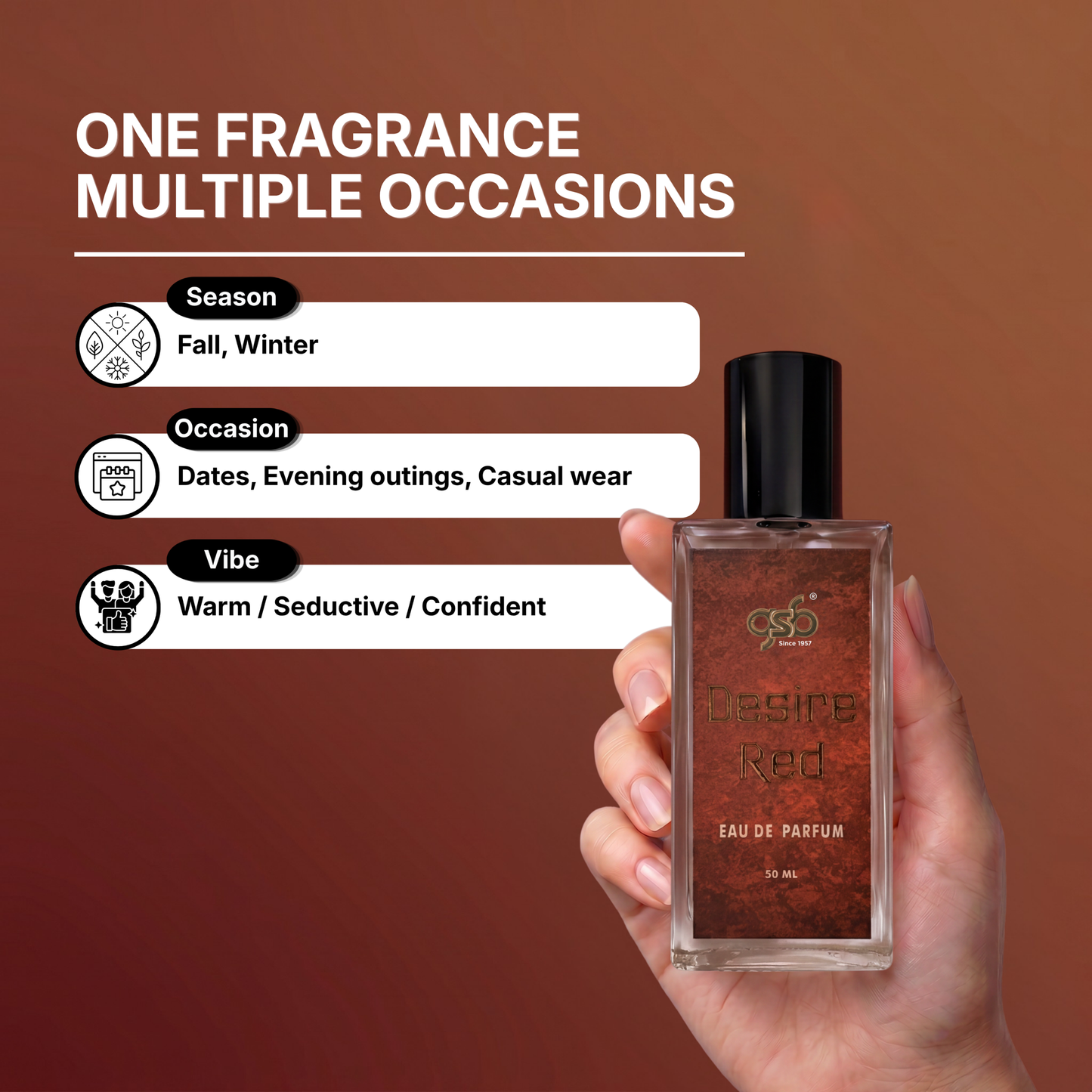 GSB Desire Red Eau De Parfum Inspired From Donhill Desire Red - 4