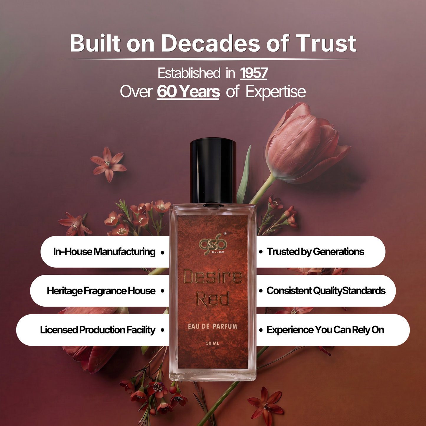 GSB Desire Red Eau De Parfum Inspired From Donhill Desire Red - 5