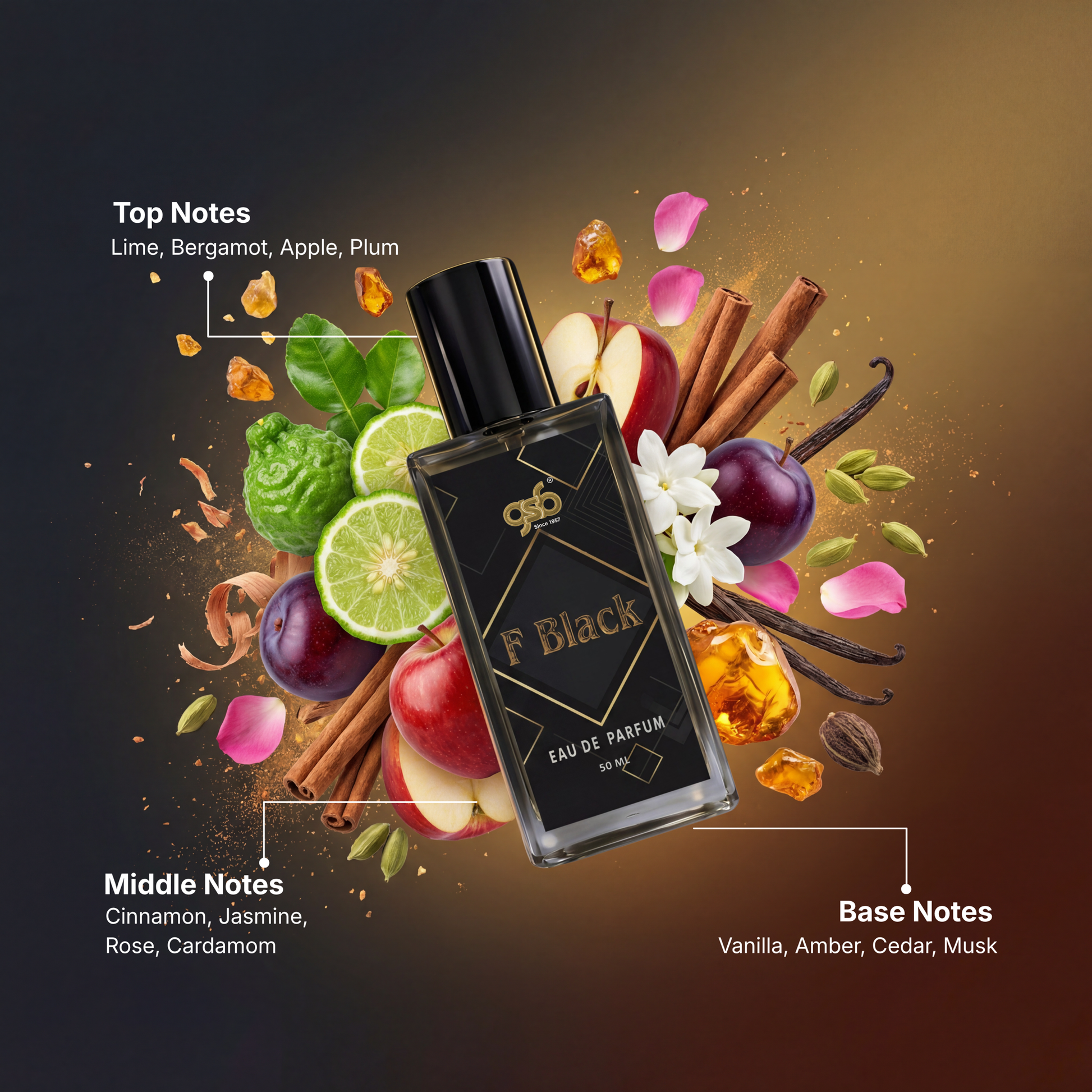 GSB F Black Eau De Parfum Inspired From Frrari Black - 2