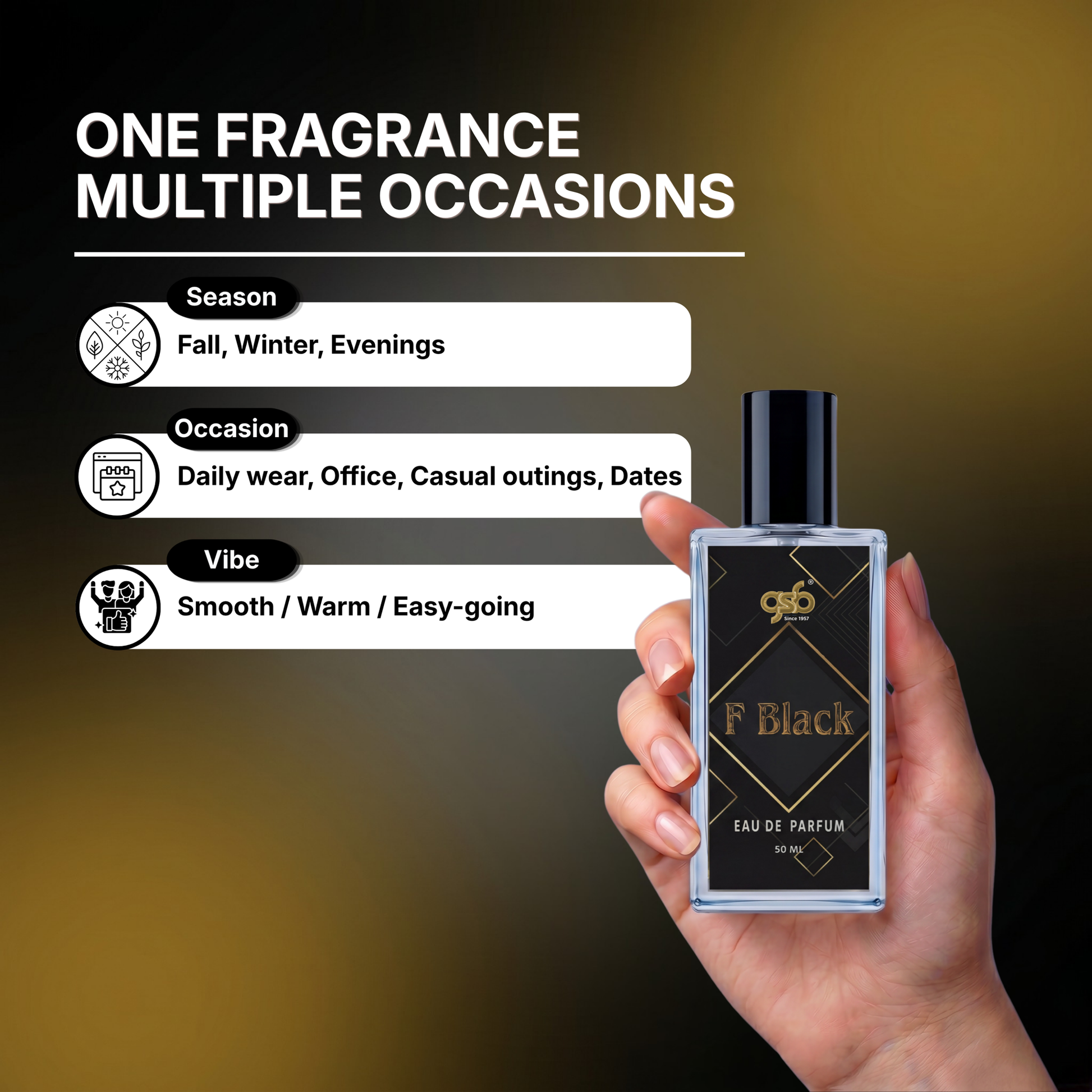 GSB F Black Eau De Parfum Inspired From Frrari Black - 4