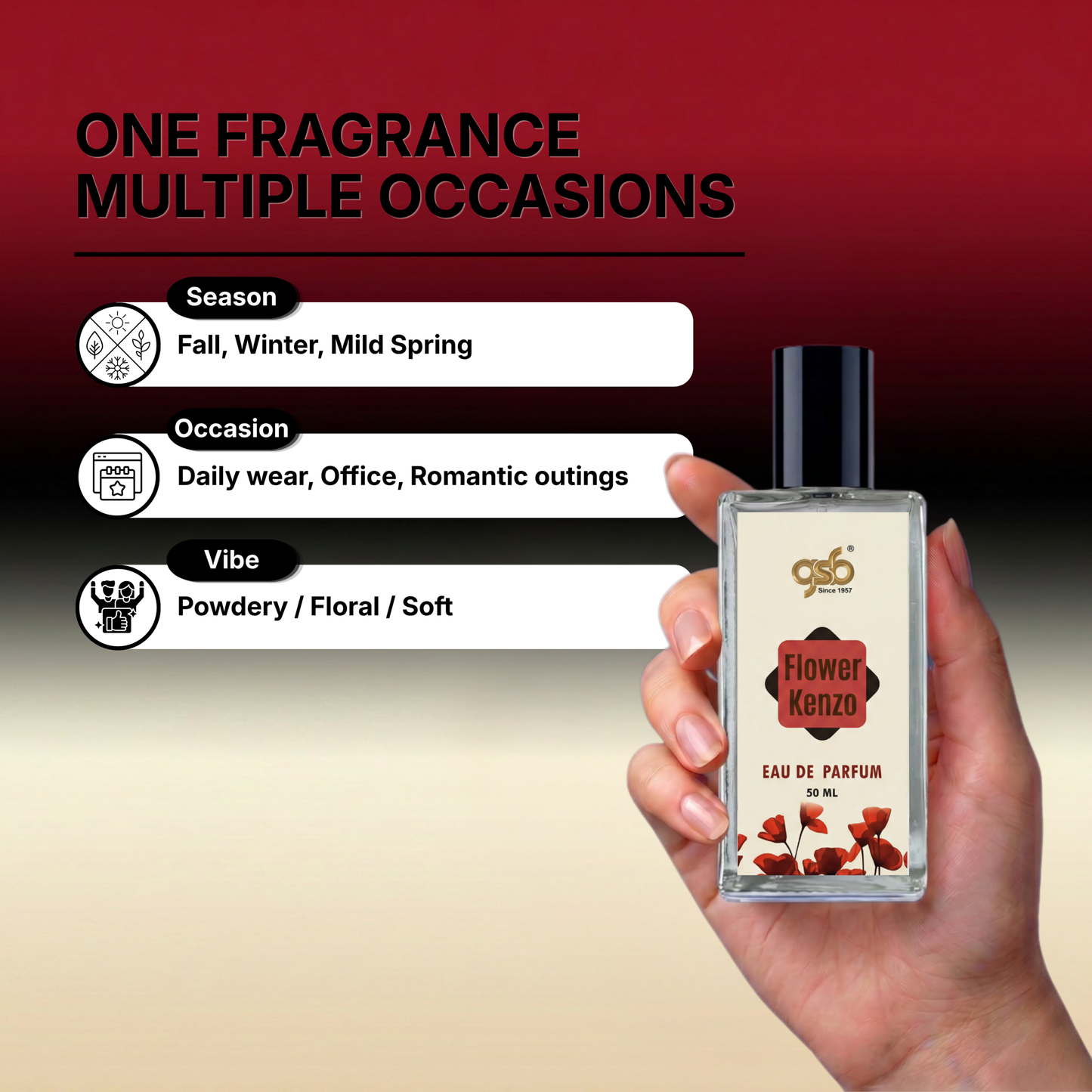 GSB Flower Eau De Parfum Inspired From Flower Kanzo - 4