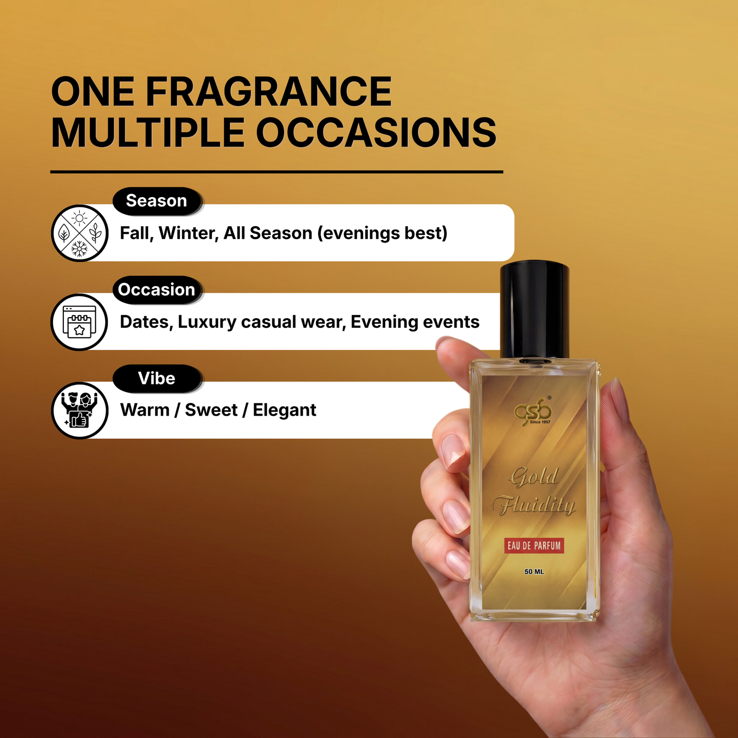 GSB Golden Fluidity Eau De Parfum Inspired From MFK Golden Fluidity - 4
